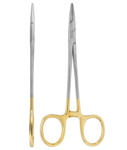 Queen TC Tungsten Carbide Düz Makas Portegü Hegar 14Cm - QUNHTC012