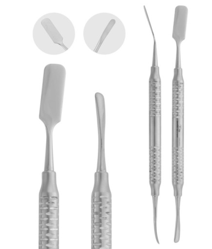 SRAS1H109 Doğrusal Dikdörtgen/Dikdörtgen Periost Elevatörü PRICHARD 10Mm/4,5Mm 20Cm