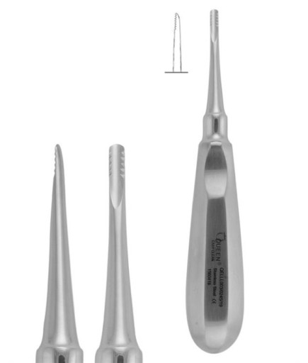 Queen  Düz Tırtıklı Elevatör Lindo-Levian 3 5Mm 15Cm - QELLL003