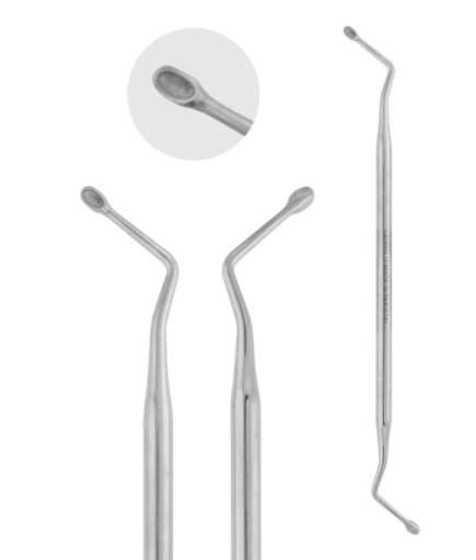 SBCUR040 Z Açılı, Kaşık Cerrahi Küret HEMINGWAY 17,5Cm