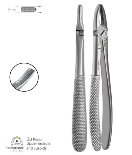 QEF046 Üst Keser Davyesi Fig. 1 6Mm 16Cm