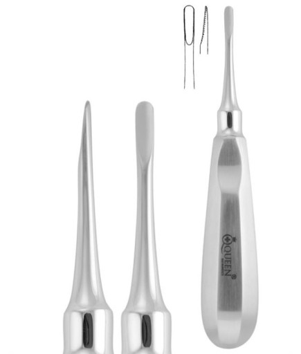 Queen+  Düz Lüxatör Elevatör Lüxatör 4Mm 12 5Cm - 330-040-003