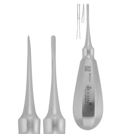 Queen+  Düz Lüxatör Elevatör Lüxatör 2Mm 12 5Cm - 330-030-001