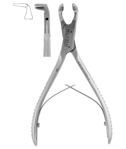 Queen+  Açılı 90° Kemik Pensi Blumenthal 15 5Cm - Q-221-2643