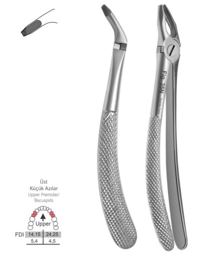 QEF228 Üst Premolar Davyesi Fig. 35N 3Mm 16,5Cm
