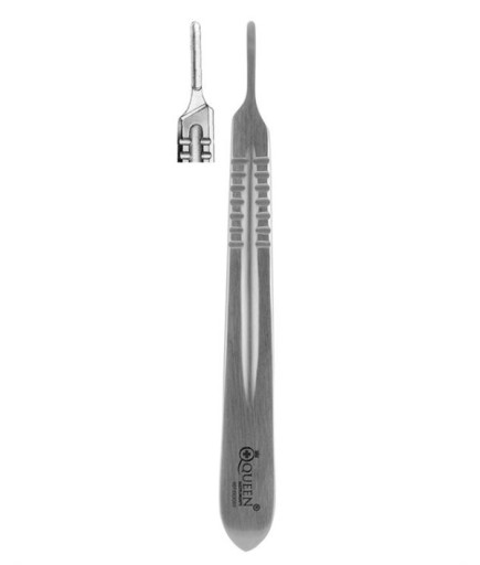 Queen+  Doğrusal Bistüri Sapı No-3 12Cm - Q-4-133