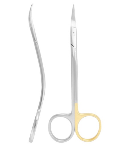 QSCS021 Super Cut (Tırtıklı) S Eğri Cerrahi Makas Dean 11,5Cm