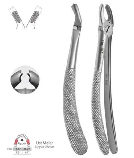Queen  Üst Molar Davyesi Fig- 18A 6 75Mm 16Cm - QEFUM070