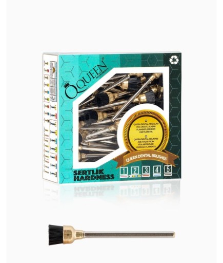 Q-BLC-L7MM Siyah Çok Sert (Sertlik:5) Polisaj Fırçası 7Mm.