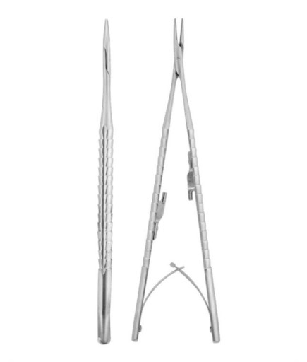 Savana TC Tungsten Carbide Düz Mikro Portegü Castroviejo 17Cm - QMICNHTC012