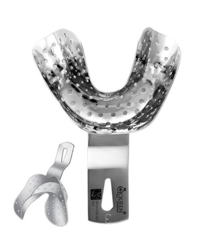 Queen+  Alt Ön Dişli Arka Dişsiz (Kenedy) Ölçü Kaşiğı Fig- 4 8Cm-5-5Cm 10 5Cm - 410-022-003