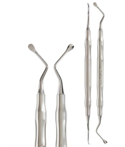 Queen  Z Açılı Lucas Cerrahi Küret LUCAS 3R-3L 18Cm - QBCUR3H131