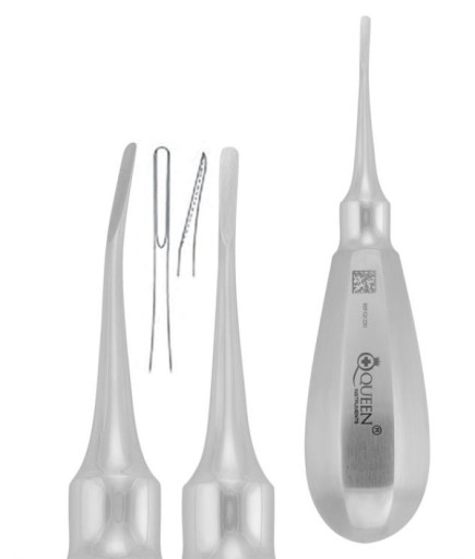 Queen+  Eğri Lüxatör Elevatör Lüxatör 2Mm 12 5Cm - 330-034-001A