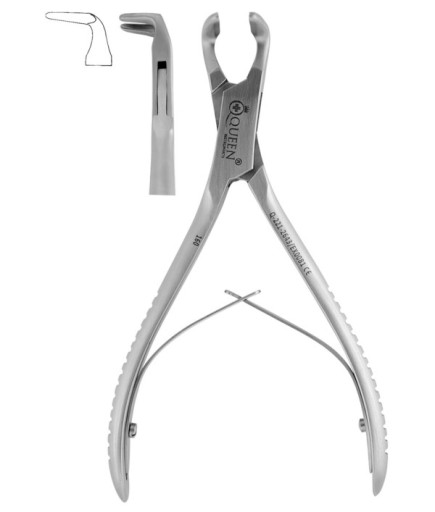 Q-221-2643 Açılı 90° Kemik Pensi Blumenthal 15,5Cm