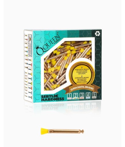 Q-YLW-3MM Sarı Yumusak (Sertlik:2) Polisaj Fırçası 3Mm.