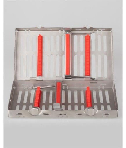 Queen Silikon Tutamaçlı Sterilizasyon Kaseti 12Cm-20Cm-4Cm 14 Aletlik - QCAS029