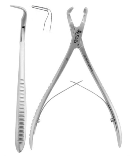 Queen+  Açılı 90° Kemik Pensi Friedmann-Micro 14 5Cm - 290-156-145