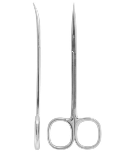 QSCS044 Eğri Cerrahi Makas Reynold-Jameson 14Cm