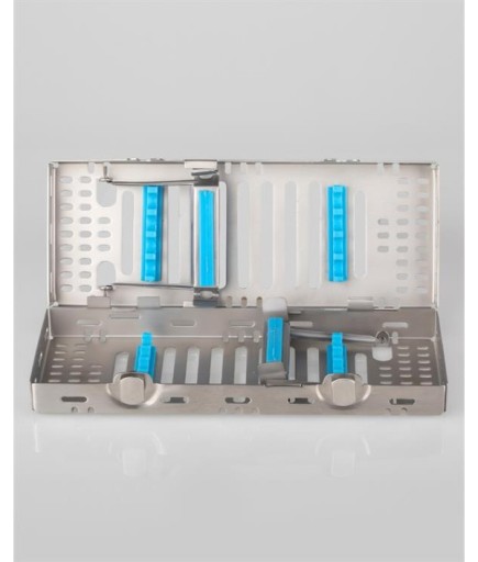 Queen Silikon Tutamaçlı Sterilizasyon Kaseti 9Cm-20Cm-4Cm 8 Aletlik - QCAS026