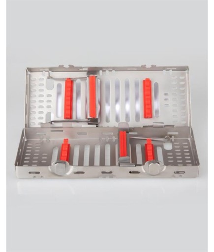 Queen Silikon Tutamaçlı Sterilizasyon Kaseti 9Cm-20Cm-4Cm 8 Aletlik - QCAS025