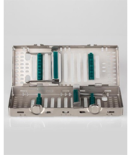 Queen Silikon Tutamaçlı Sterilizasyon Kaseti 9Cm-20Cm-4Cm 8 Aletlik - QCAS028