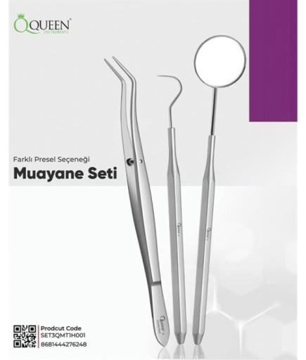 Queen  Muayene Seti 3 Parça-Pkt- SET3QMT1H001