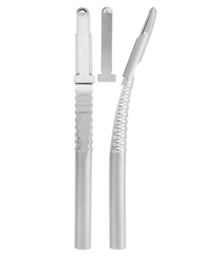 QBSC003 Eğri Kemik Kazıyıcı, Toplayıcı 6,5Mm 15,5Cm