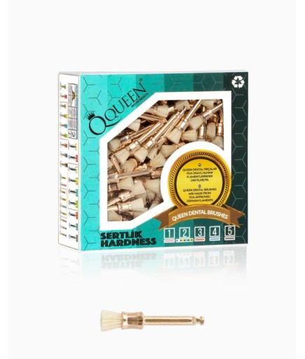 Q-NTR-5MM Naturel Domuz Kılı Polisaj Fırçası 5Mm