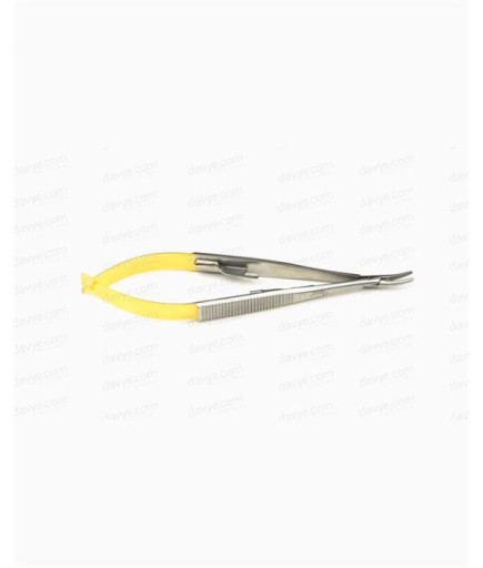 Queen TC Tungsten Carbide Eğri Mikro Portegü Castroviejo 14Cm - QMICNHTC002