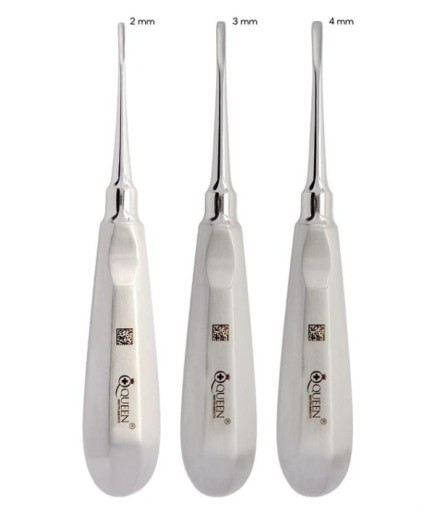 Queen+  Eğri Bien Elevatör Seti Bien 2-3-4Mm 16Cm 3 Parça-Pkt- SET00033