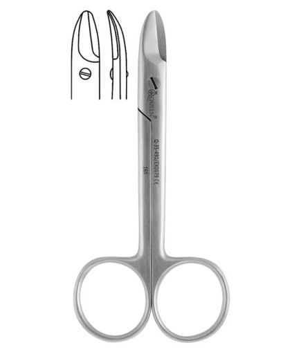 Q-35-490 Eğri Kron Ve Tel Makası 10,5Cm