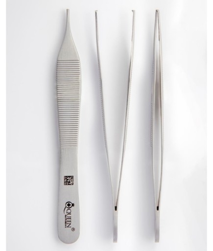 013-284-120 Düz Dişli Penset Adson 12Cm
