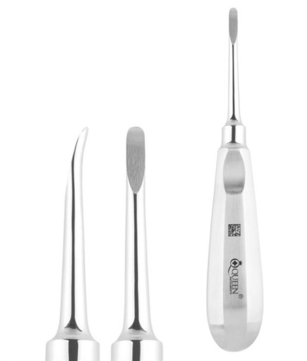 Queen+  Eğri Lüxatör Elevatör Lüxatör 4Mm 16Cm - 330-075-002A-LH-REV
