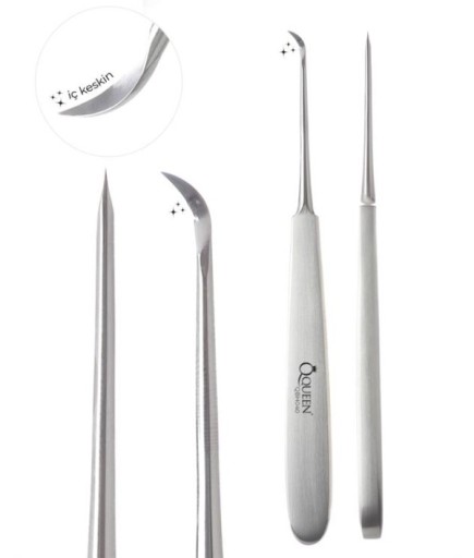 Queen  Doğrusal Orak İç Bıçaklı Bistüri 15Cm - QBH040