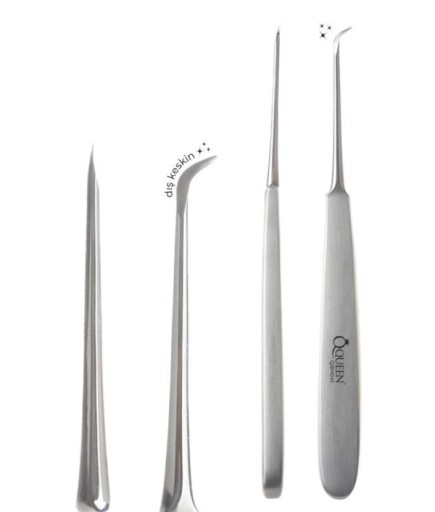 Queen  Doğrusal Orak Dış Bıçaklı Bistüri 15Cm - QBH041