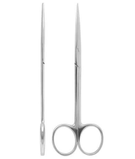 QSCS045 Düz Cerrahi Makas Metzenbaum 14,5Cm