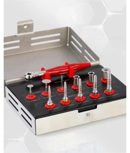 Queen  Kemik Genişletme Frezi Bone Expender Set 12 Ad--Kaset - QSET12BEX003