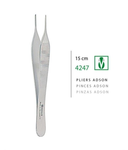 Kohler  Dişli Penset Adson 15Cm - 4247