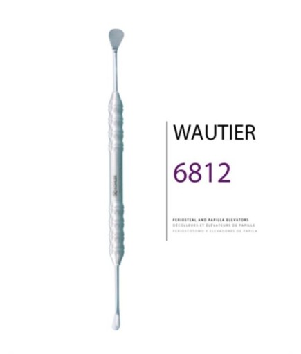 Kohler  Açılı Oval-Oval Periost Elevatörü WAUTIER 17 5Cm - 6812