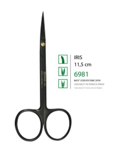 Kohler  Eğri Cerrahi Makas Iris 11 5Cm - 6981