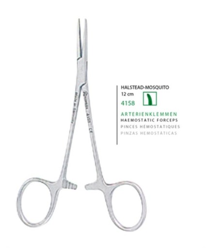 Kohler  Hemostat (Klemp) Halsted-Mosquito 14Cm - 4158