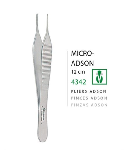 Kohler  Dişli Penset Micro-Adson 12Cm - 4342