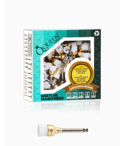 Q-WHT-7MM Şeffaf Yumuşak (Sertlik:2) Polisaj Fırçası 7Mm.