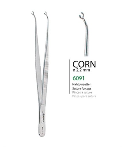 Kohler  Açılı Sütür Atma Penset Dia-2-2Mm 16Cm - 6091