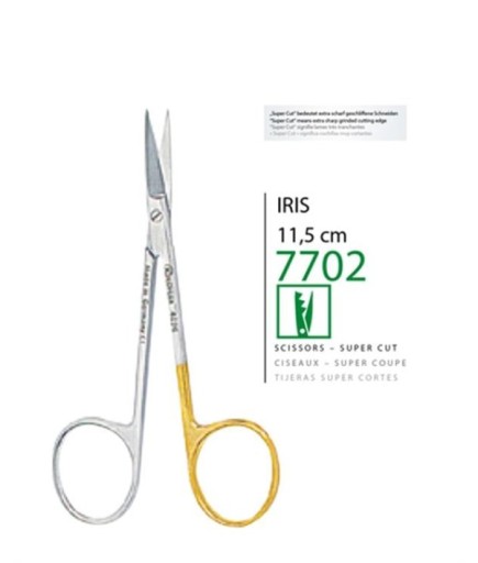 Kohler  Düz Cerrahi Makas Iris 11 5Cm - 7702