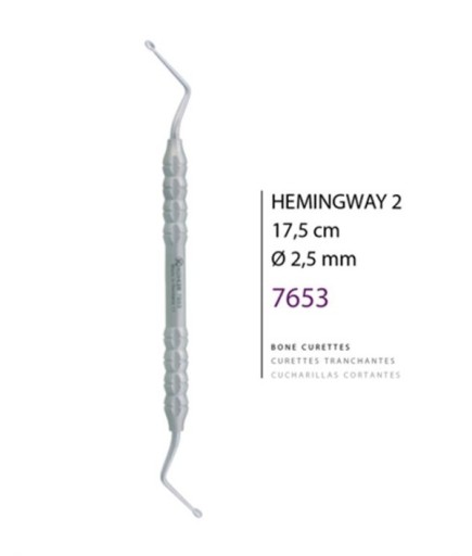 Kohler  Z Açılı Kaşık Cerrahi Küret HEMINGWAY Fig- 2 - 7653