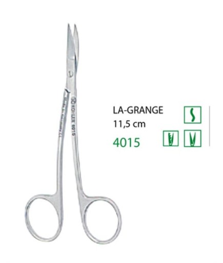 Kohler  S Eğri Cerrahi Makas La Grange 11 5Cm - 4015