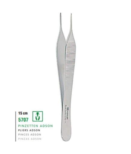 Kohler  Dişli Penset Adson 15Cm - 5707