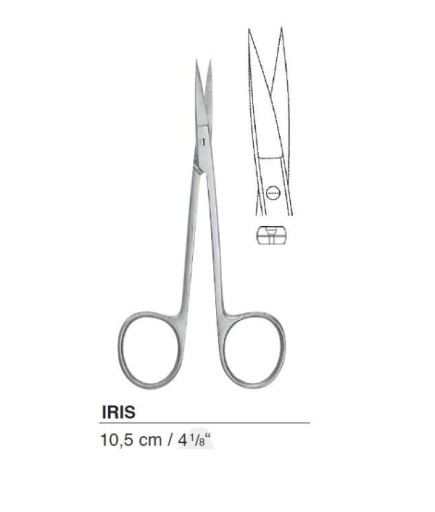 Queen+  Düz Cerrahi Makas Iris 10 5Cm - 34-474