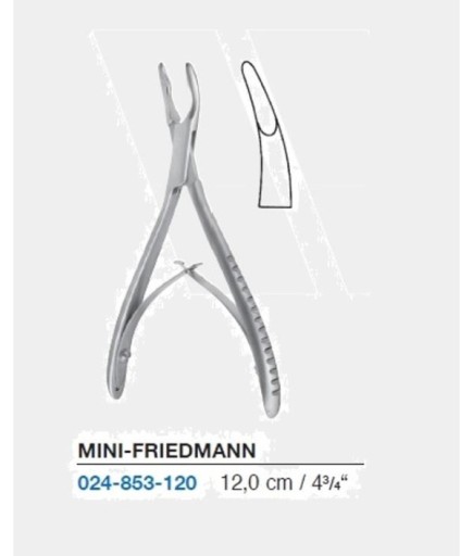 Queen+  Eğri Kemik Pensi MINI FRIEDMAN 12Cm - 024-853-120
